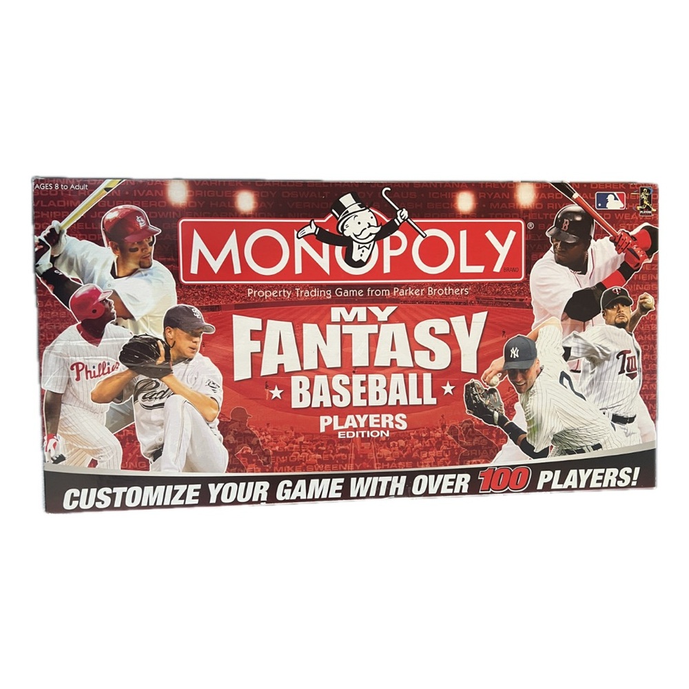 Monopoly My Fantasy Baseball Board Game
